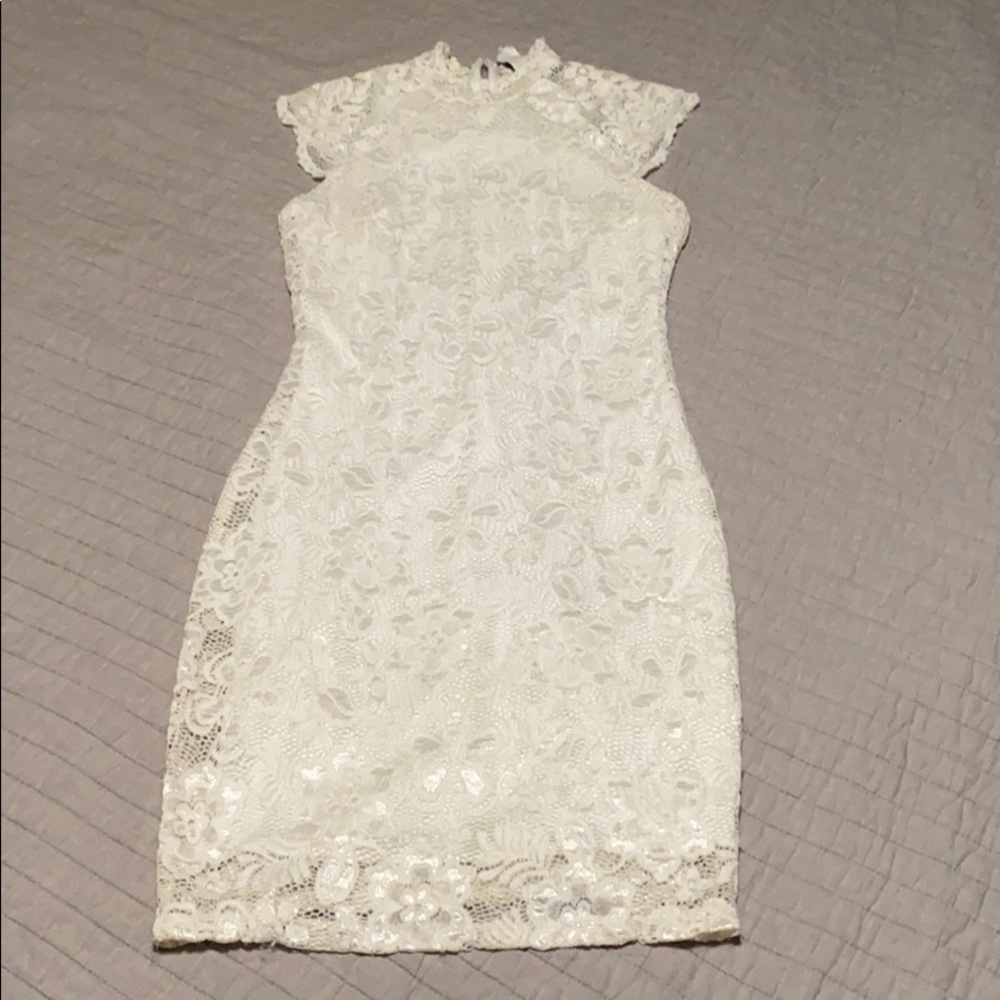 White lace dress